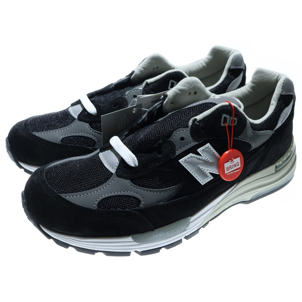 New Balance(ニューバランス) U992BK メッシュ ローカットスニーカー ブラック US10.5/28.5cm