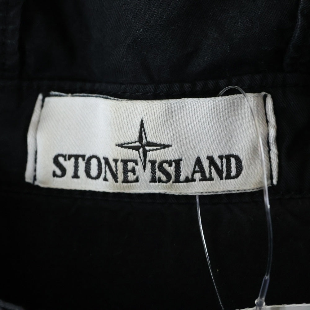 STONE ISLAND(ストーンアイランド) フロントダブルポケット ジップアップフーディージャケット ブラック 801542610