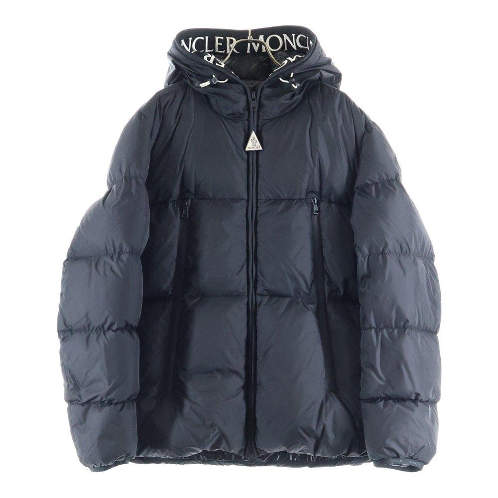 MONCLER(モンクレール) 19AW MONTCLA モンクラー ロゴ刺繍 ラバーワッペン フーデッド ジップアップ ダウンジャケット ブラック E20914194385