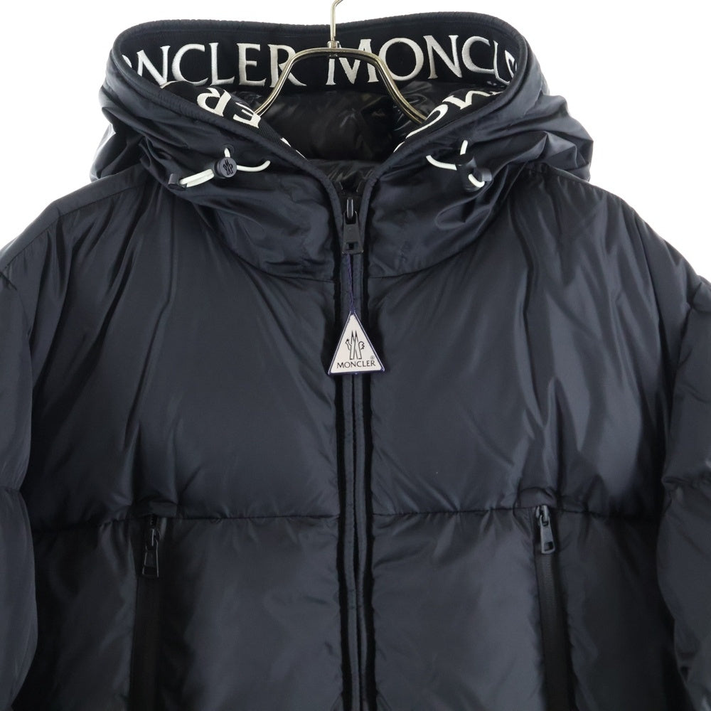 MONCLER(モンクレール) 19AW MONTCLA モンクラー ロゴ刺繍 ラバーワッペン フーデッド ジップアップ ダウンジャケット ブラック E20914194385