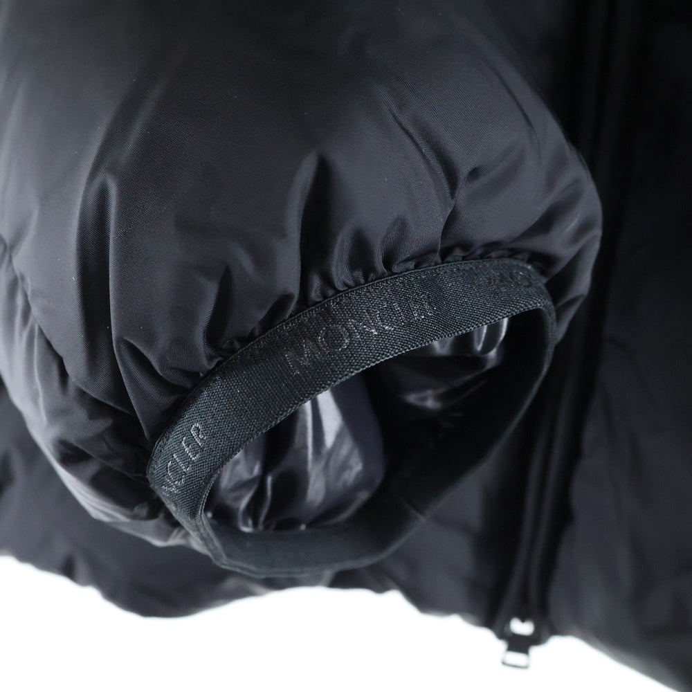 MONCLER(モンクレール) 19AW MONTCLA モンクラー ロゴ刺繍 ラバーワッペン フーデッド ジップアップ ダウンジャケット ブラック E20914194385