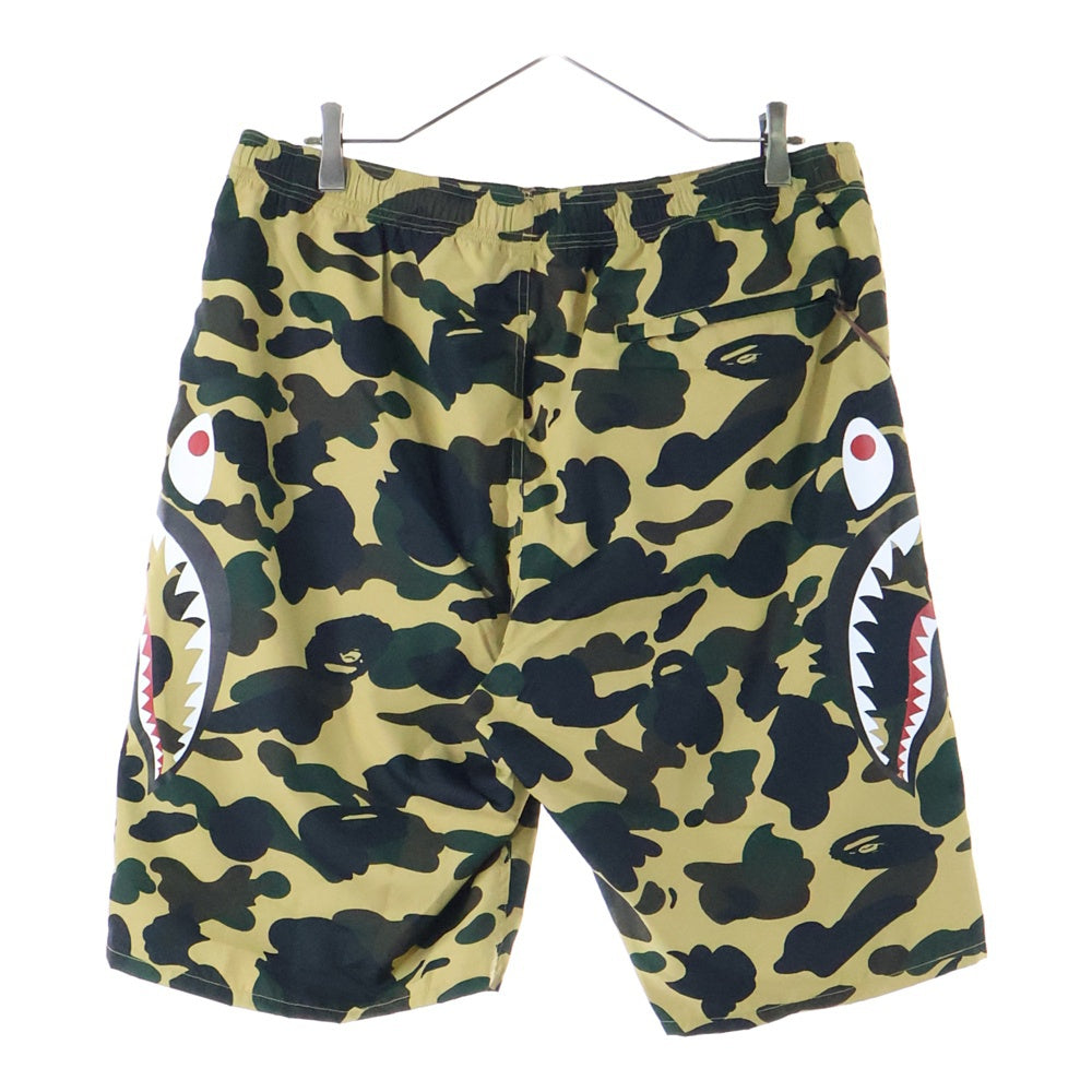 A BATHING APE(アベイシングエイプ) 1ST CAMO SIDE SHARK BEACH SHORTS カモ シャーク ビーチショーツ ハーフパンツ カモ
