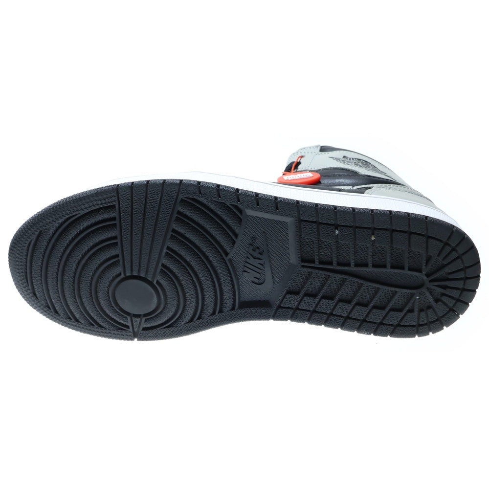 NIKE(ナイキ) Air Jordan 1 High OG Shadow 2.0 エアジョーダン1 ハイ OG シャドウ2.0 ハイカットスニーカー グレー/ブラック US9.5/27.5cm 555088-035