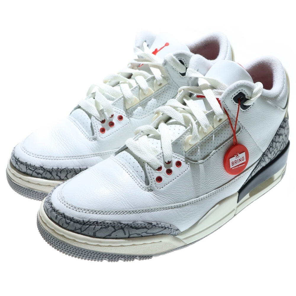 NIKE(ナイキ) Air Jordan 3 Retro White Cement Reimagined エアジョーダン3 レトロ ホワイトセメント リイマジンド ハイカットスニーカー US9.5/27.5cm DN3707-100
