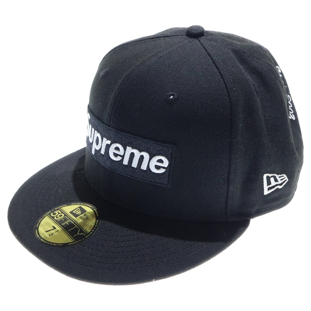 SUPREME(シュプリーム) 21SS×NEW ERA 27-time Champions Box Logo ニューエラ ボックスロゴ チャンピオンズ ベースボールキャップ 帽子 ブラック