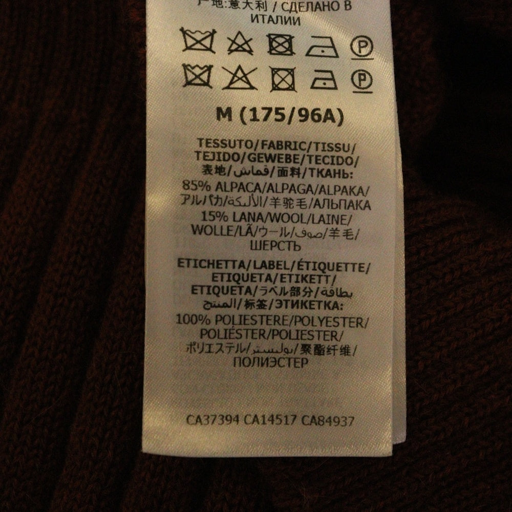 GUCCI(グッチ) リブ編み タートルネック 長袖ニットセーター ブラウン 626086 XKBE7