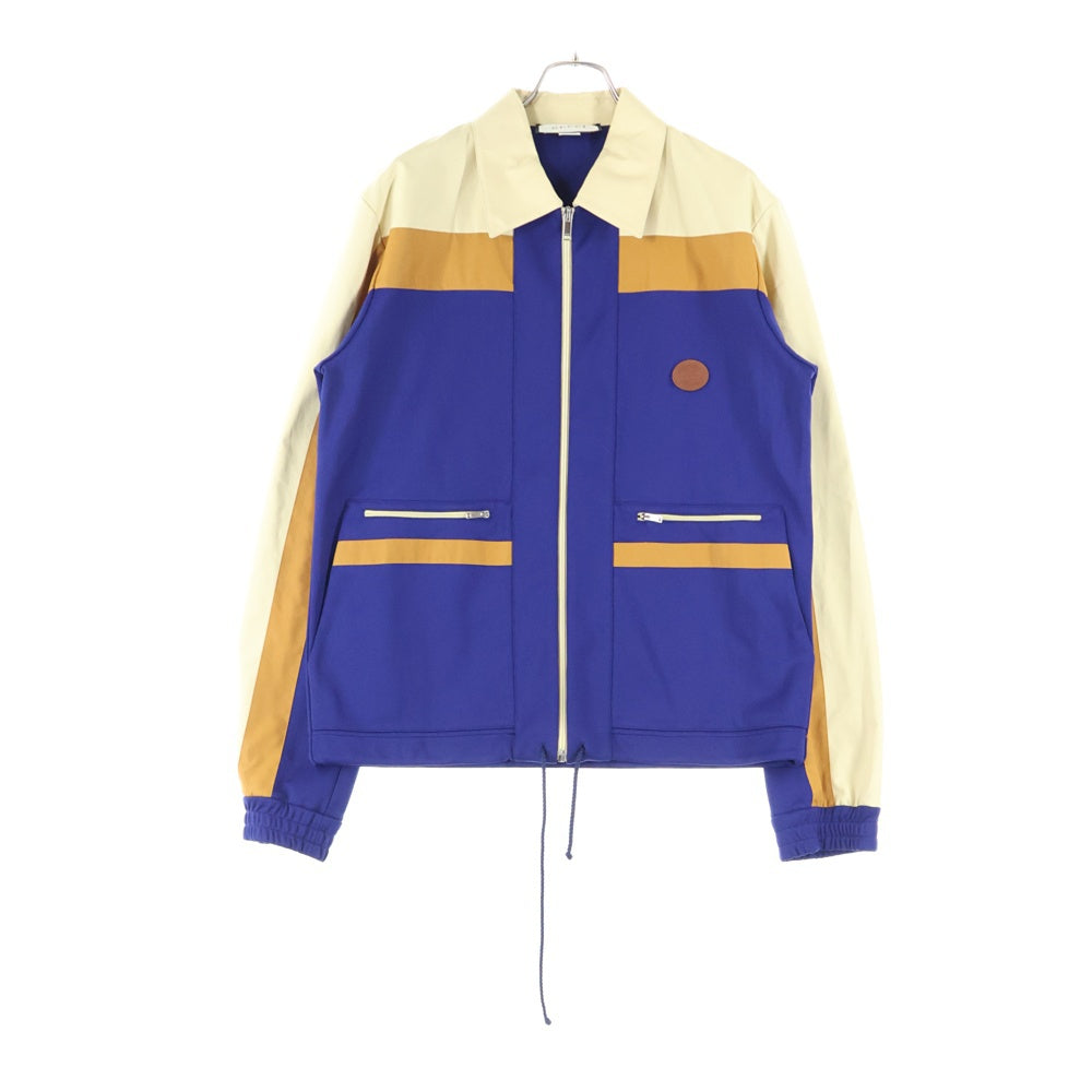 GUCCI(グッチ) Technical Jersey Zip-Up Jacket テクニカルジャージー GGロゴパッチ付き ジップアップジャケット ブルー/ブラウン 625335 XJCNS