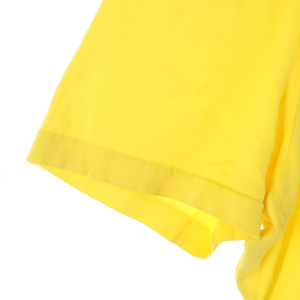 LOUIS VUITTON(ルイヴィトン) 20SS フロントLVロゴ刺繍 クルーネック半袖Tシャツカットソー イエロー RM201Q JC8 HAY50W