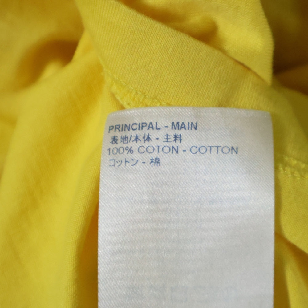 LOUIS VUITTON(ルイヴィトン) 20SS フロントLVロゴ刺繍 クルーネック半袖Tシャツカットソー イエロー RM201Q JC8 HAY50W