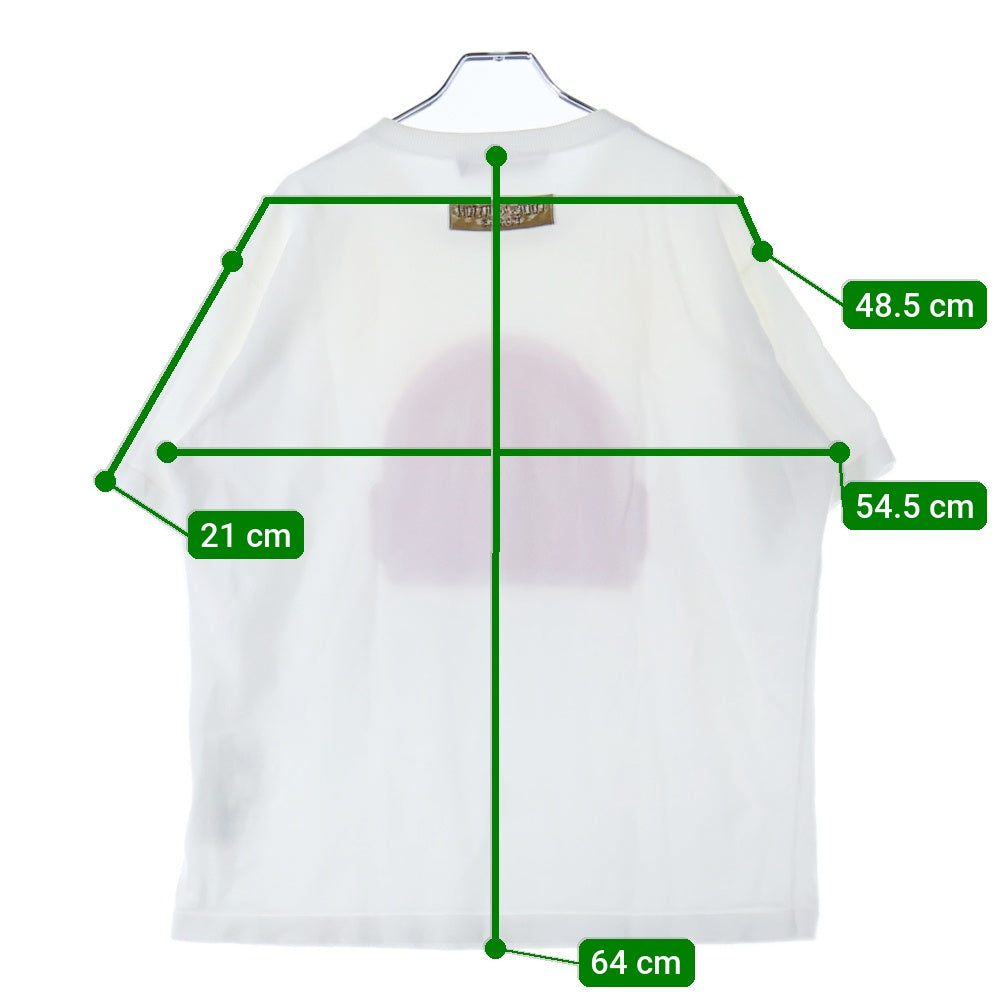LOUIS VUITTON(ルイヴィトン) 23AW フロントロゴデザイン クルーネック半袖Tシャツカットソー ホワイト/ピンク RM232M HA0 HPN30W