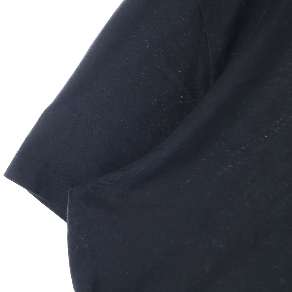 DOLCE & GABBANA(ドルチェアンドガッバーナ) フロンド刺繍ロゴ クルーネック半袖Tシャツカットソー ブラック