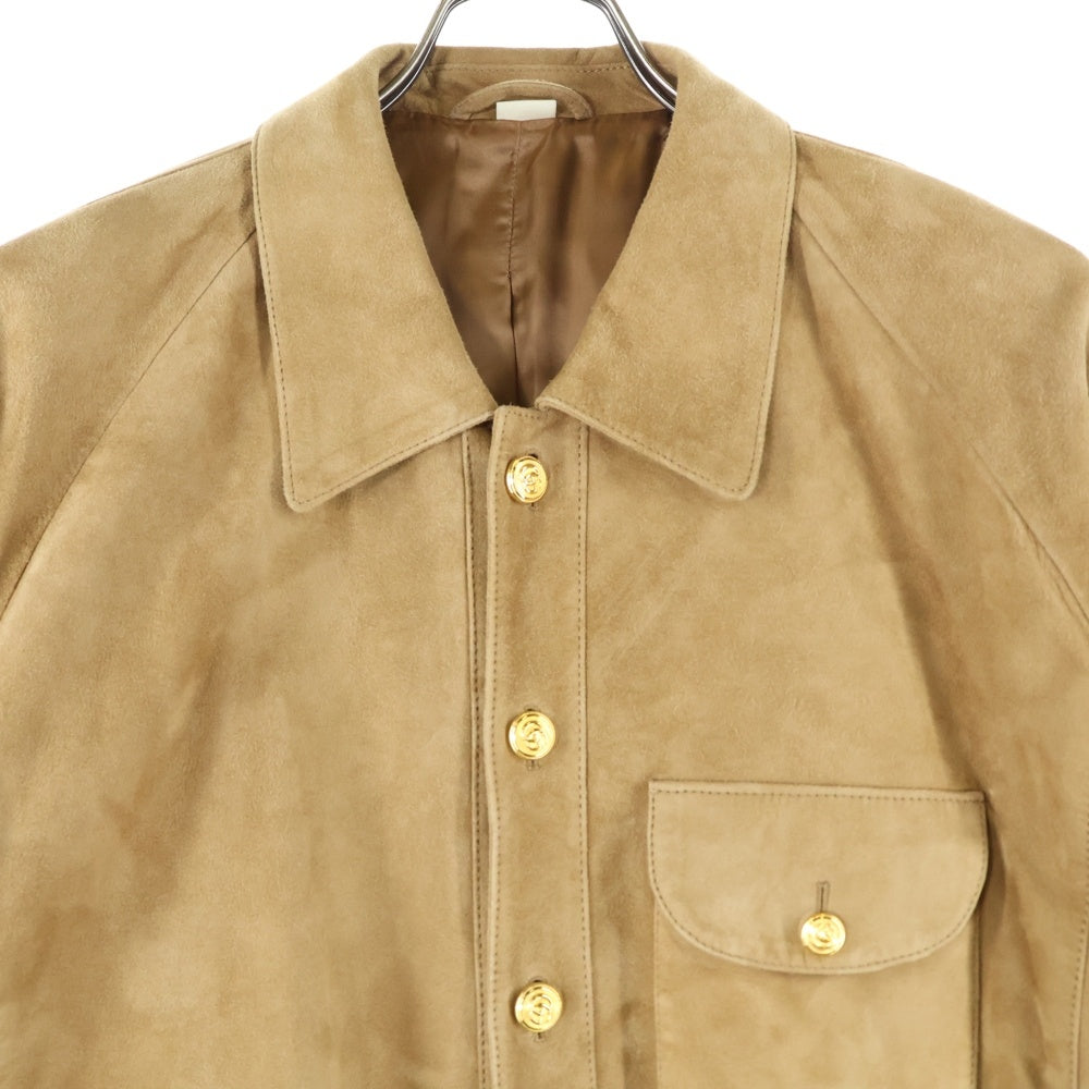 GUCCI(グッチ) トロピカルスエード ブルゾンジャケット ブラウン 624734 XNAKK