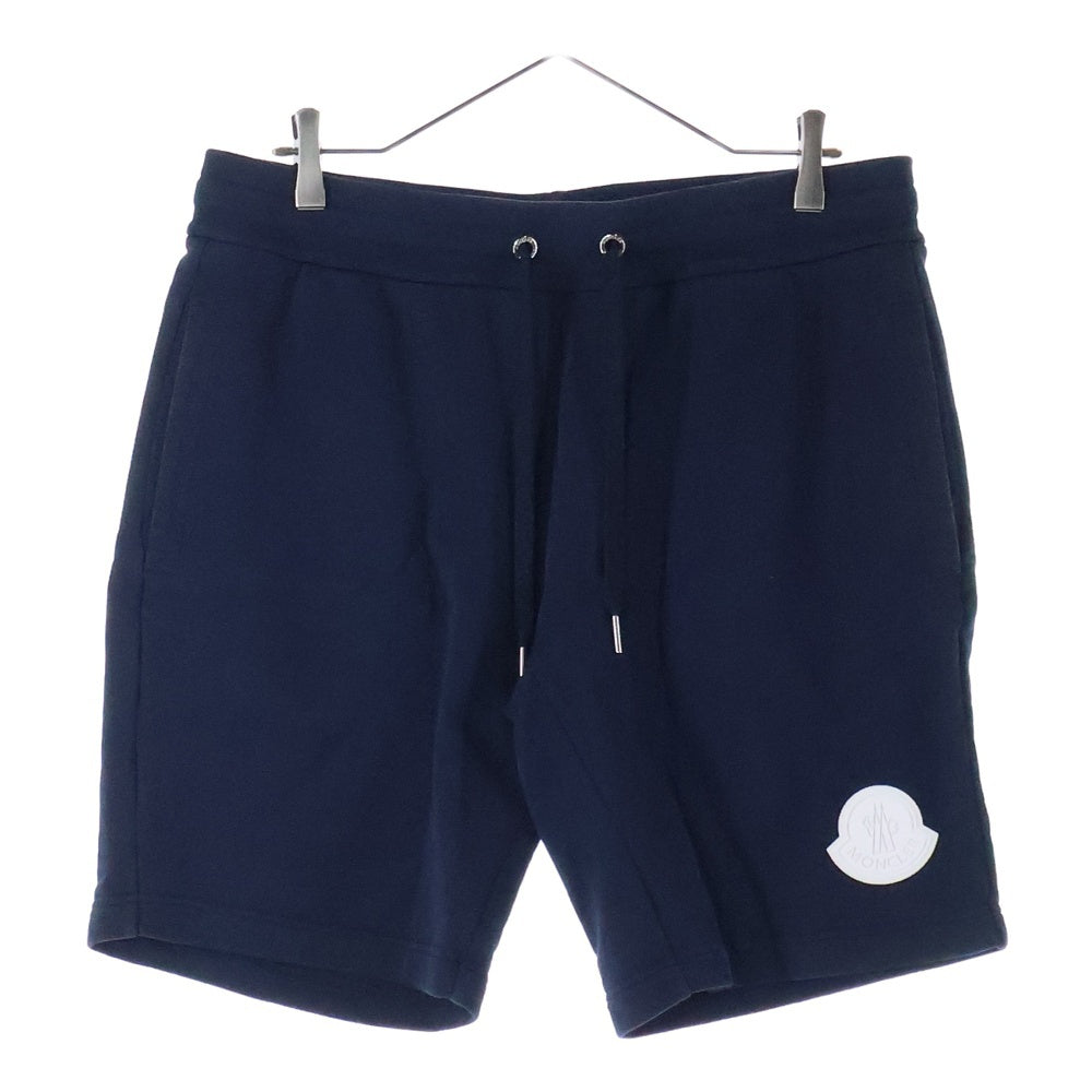MONCLER(モンクレール) 21SS PANTALONE パンタロン ロゴワッペン付きスウェットショーツ ショートパンツ ネイビー G10918H74100 809KR