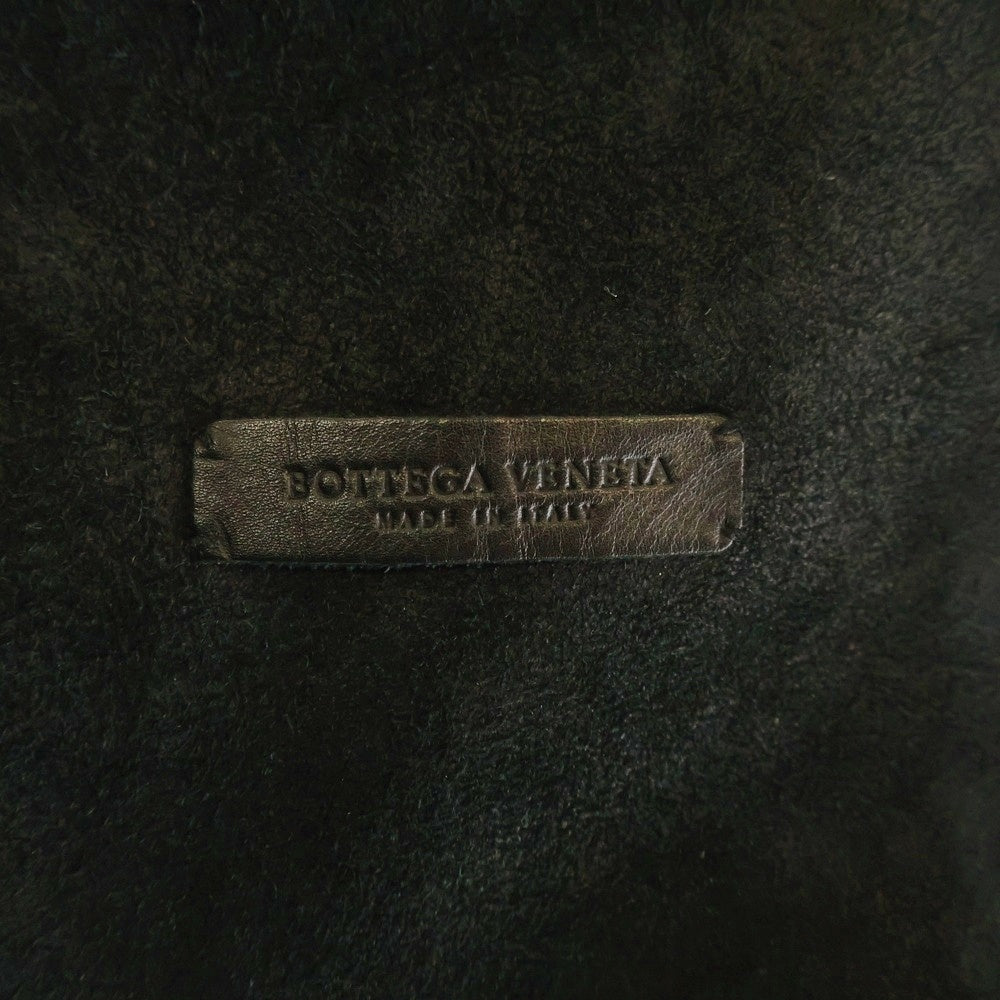 BOTTEGA VENETA(ボッテガヴェネタ) レザーロングコートジャケット made in italy ブラック