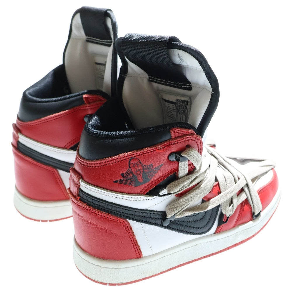 NO BRAND(ノーブランド) VOGAL STAND ヴォーガル スタンド 1'S SNEAKER CHICAGO ハイカットスニーカー レディース レッド/ブラック US6/24cm 332550-164
