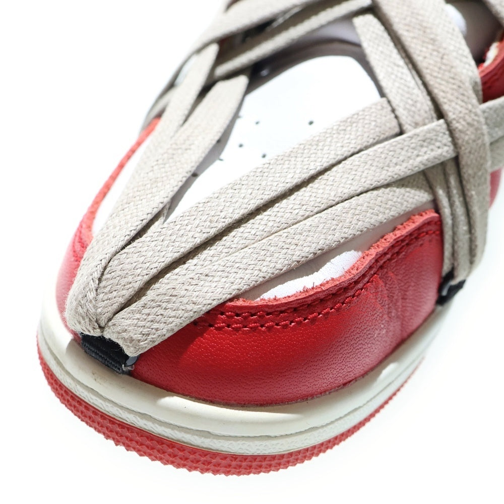 NO BRAND(ノーブランド) VOGAL STAND ヴォーガル スタンド 1'S SNEAKER CHICAGO ハイカットスニーカー レディース レッド/ブラック US6/24cm 332550-164