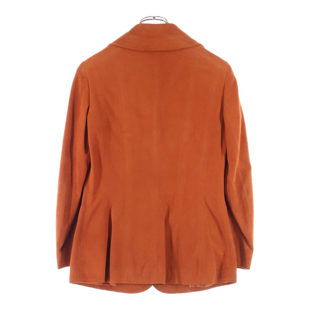 LOEWE(ロエベ) スエードテーラードジャケット オレンジ