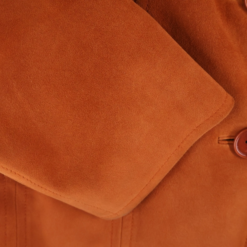 LOEWE(ロエベ) スエードテーラードジャケット オレンジ