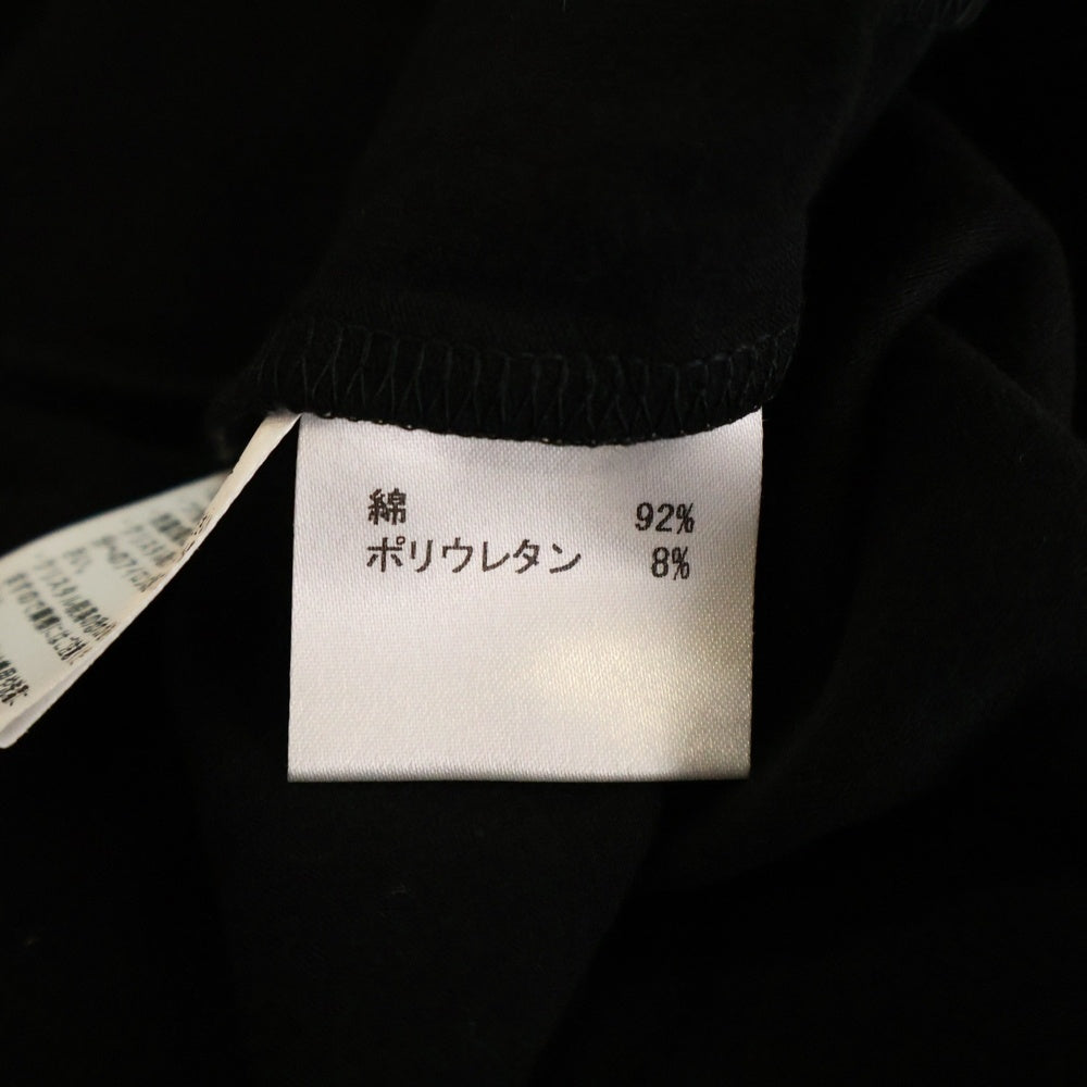 EMPORIO ARMANI(エンポリオアルマーニ) 両面ロゴプリント Vネック半袖Tシャツカットソー ブラック