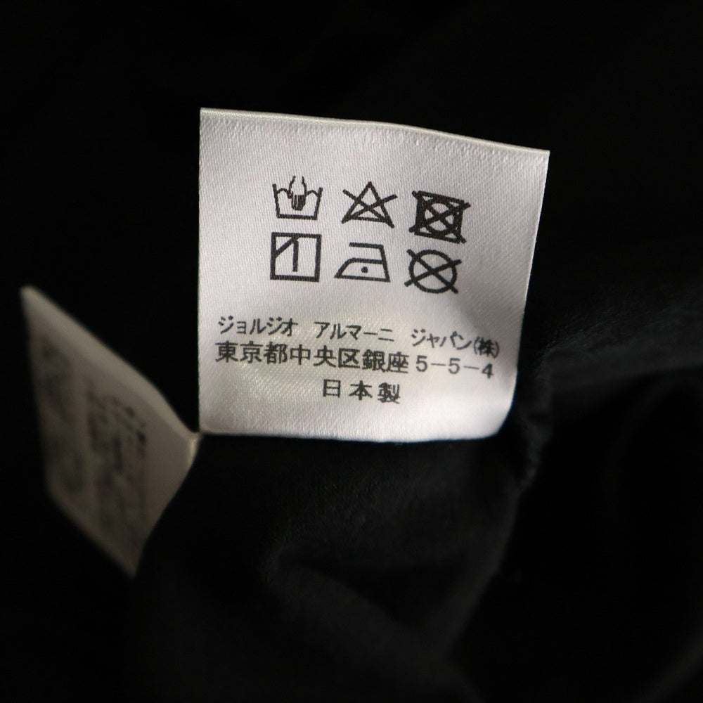 EMPORIO ARMANI(エンポリオアルマーニ) 両面ロゴプリント Vネック半袖Tシャツカットソー ブラック