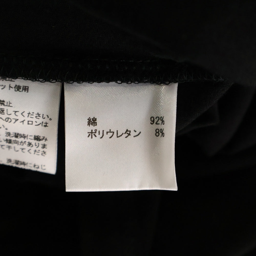 EMPORIO ARMANI(エンポリオアルマーニ) フロントロゴプリント Vネック半袖Tシャツカットソー ブラック