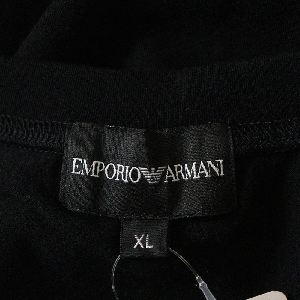 EMPORIO ARMANI(エンポリオアルマーニ) ヘンリーネック半袖Tシャツカットソー ブラック