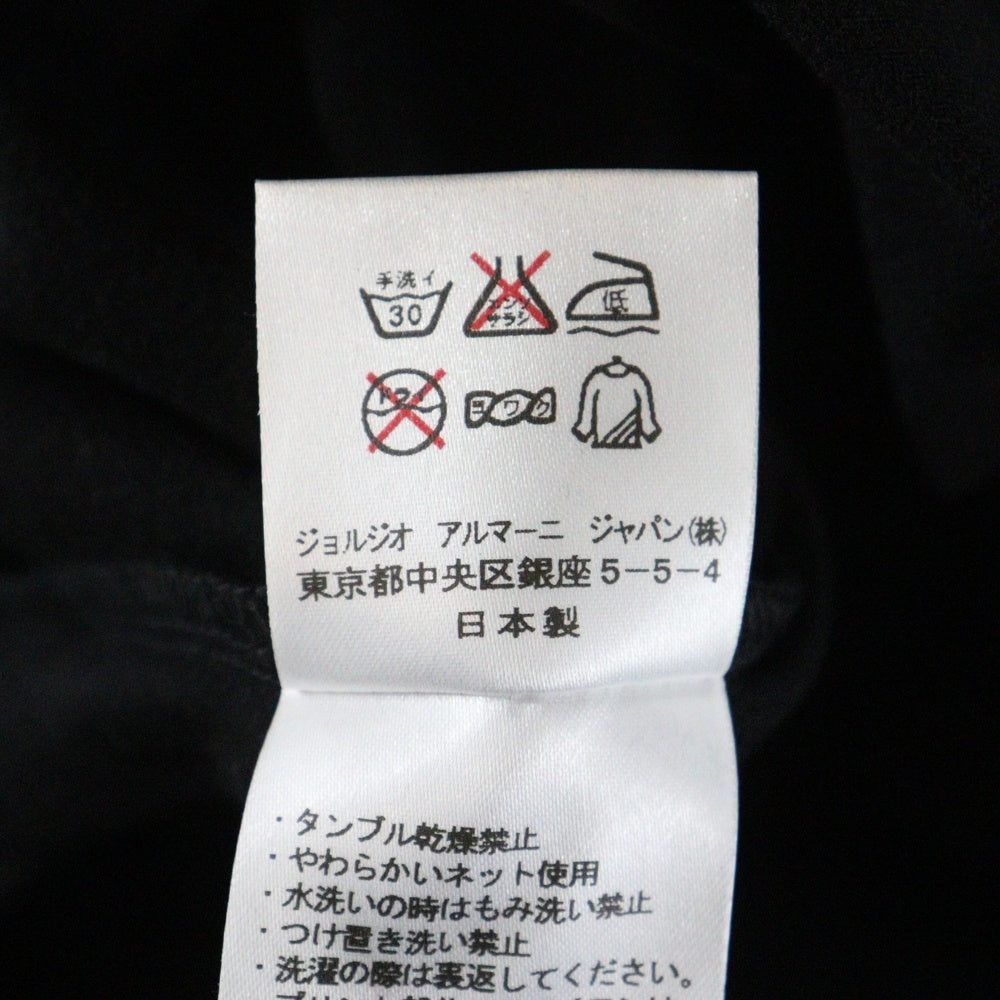 EMPORIO ARMANI(エンポリオアルマーニ) ヘンリーネック半袖Tシャツカットソー ブラック