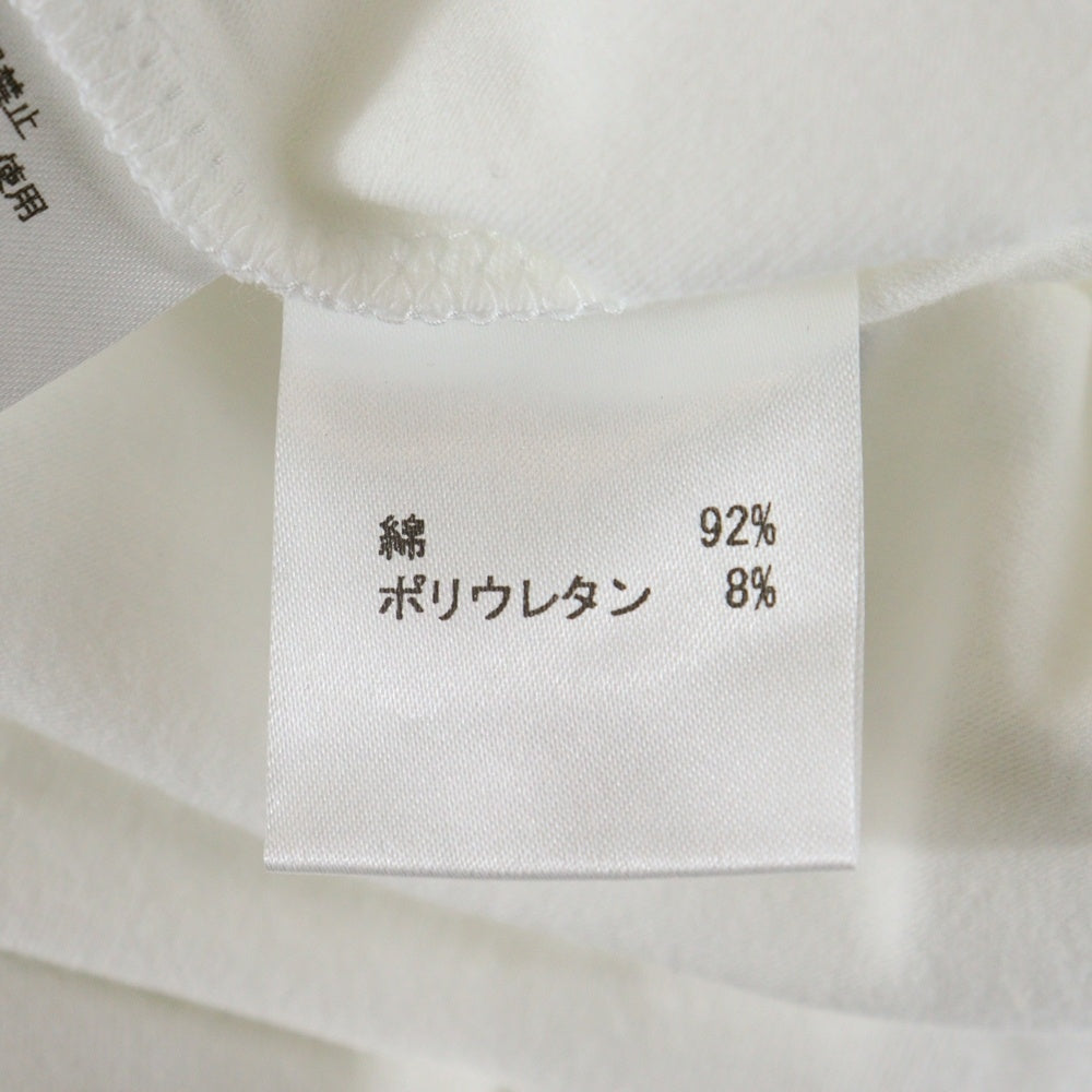 EMPORIO ARMANI(エンポリオアルマーニ) フロントロゴプリント Vネック半袖Tシャツカットソー ホワイト