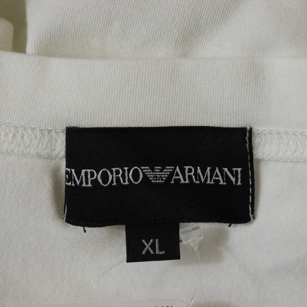 EMPORIO ARMANI(エンポリオアルマーニ) ヘンリーネック半袖Tシャツカットソー ホワイト