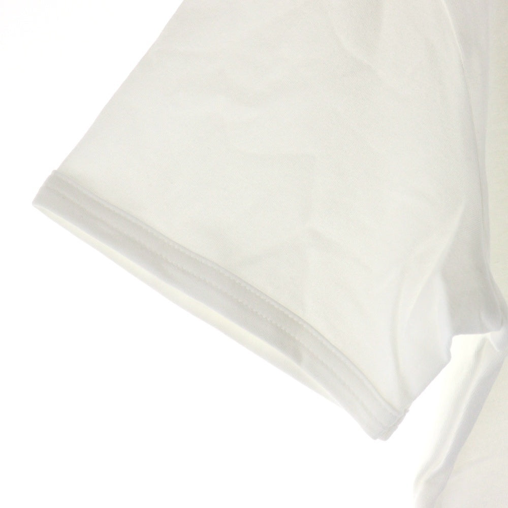 EMPORIO ARMANI(エンポリオアルマーニ) バックロゴプリント アームポケット Vネック半袖Tシャツカットソー ホワイト