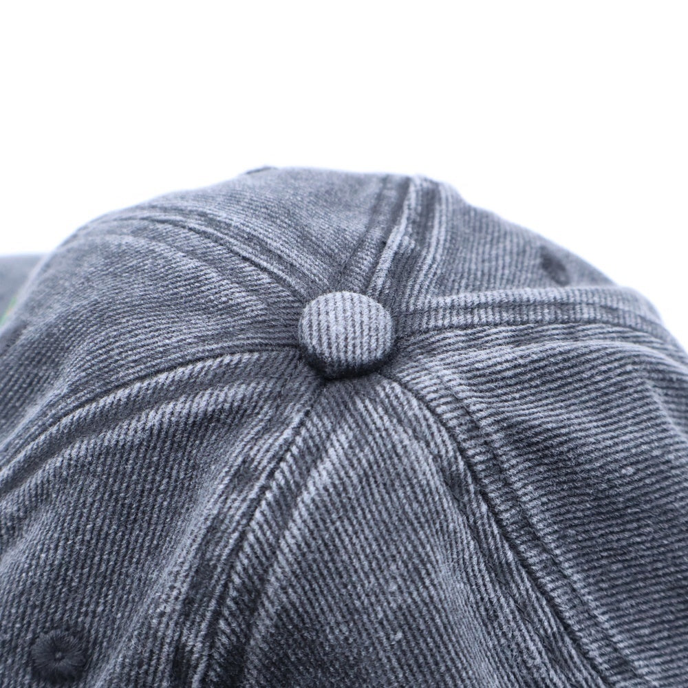 EVISU(エビス) ×ICECREAM ロゴ刺繍 デニムキャップ グレー 2EAICU5HT7030XXCT