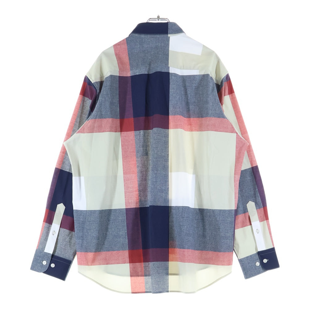 BLACK LABEL CRESTBRIDGE(ブラックレーベルクレストブリッジ) 長袖ナイロンチェックシャツ マルチカラー 51M08-518-47