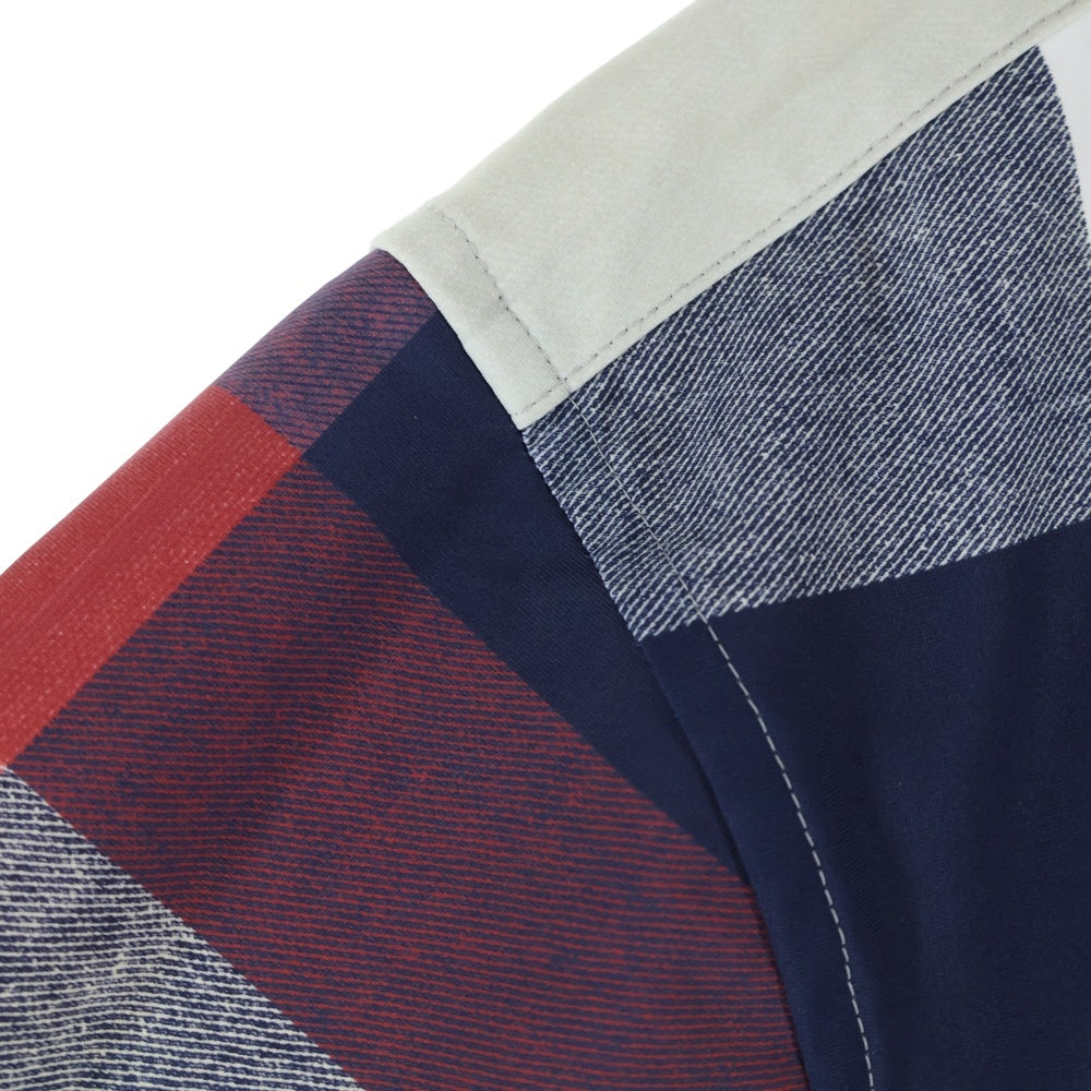 BLACK LABEL CRESTBRIDGE(ブラックレーベルクレストブリッジ) 長袖ナイロンチェックシャツ マルチカラー 51M08-518-47