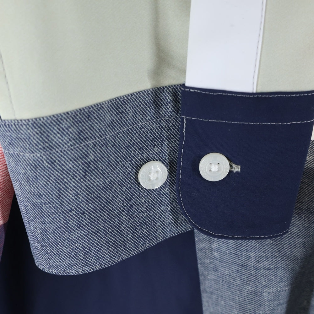 BLACK LABEL CRESTBRIDGE(ブラックレーベルクレストブリッジ) 長袖ナイロンチェックシャツ マルチカラー 51M08-518-47