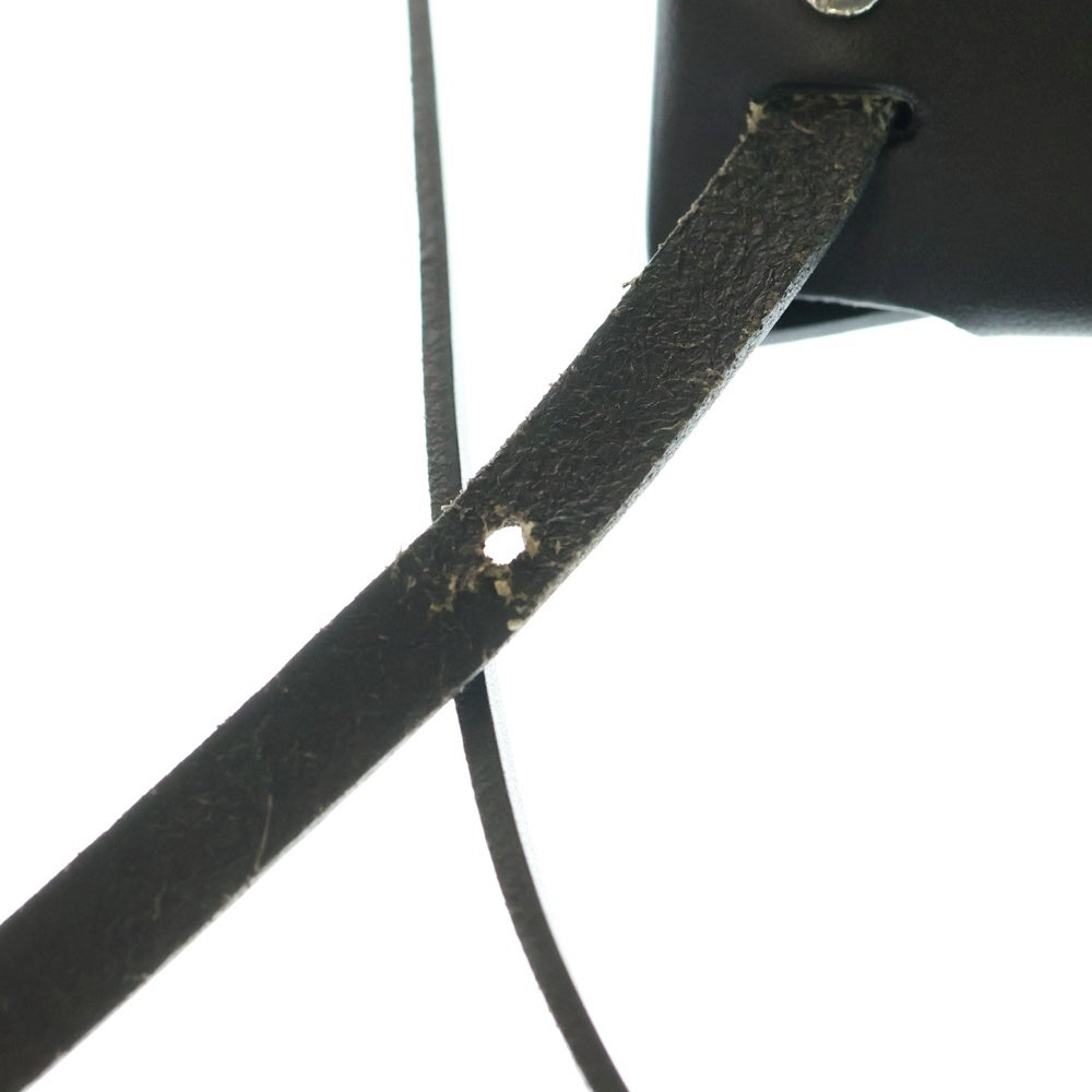 COS(コス) レザーフラップバッグ レディース ブラック