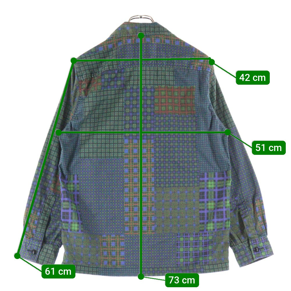 BEAMS+(ビームスプラス) チェック総柄 長袖シャツ マルチカラー 11-16-0364-139