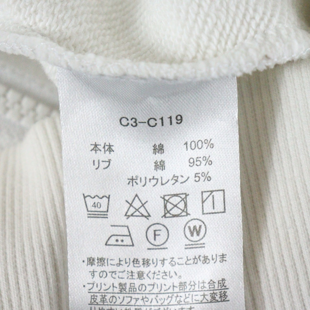 CHAMPION(チャンピオン) フロント刺繍ロコ ジップアップパーカー ホワイト C3-C119