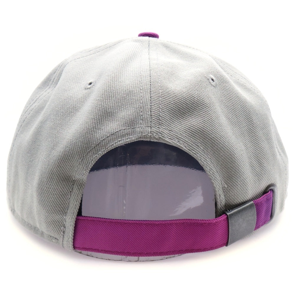 NIKE(ナイキ) フロント刺繍ロゴ ベースボールキャップ グレー/パープル
