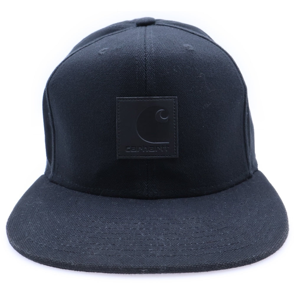CARHARTT(カーハート) LOGO CAP ロゴパッチ付き ベースボールキャップ 帽子 ブラック IO23099
