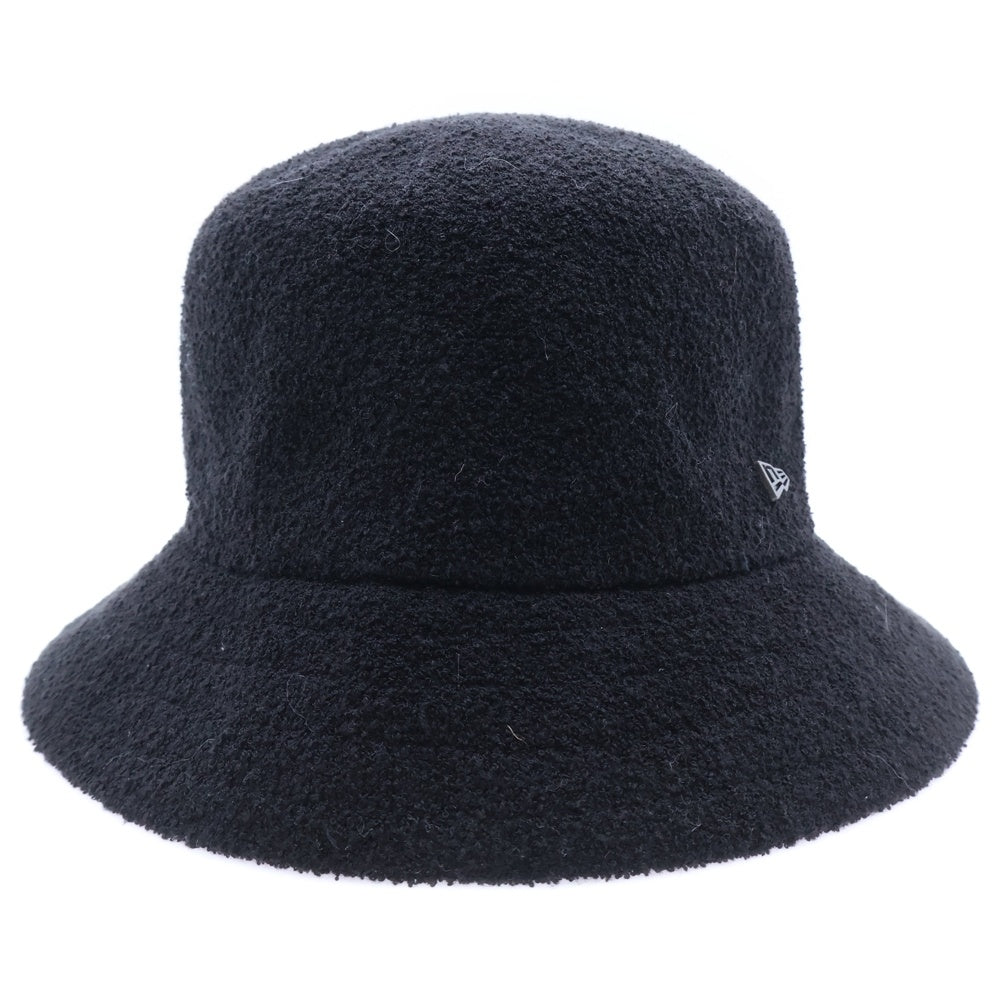 NEW ERA(ニューエラ) ロゴプレート付き バケットハット 帽子 ブラック