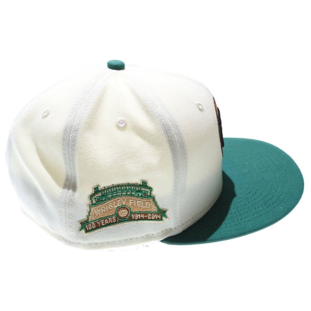NEW ERA(ニューエラ) 59FIFTY シカゴカブス クーパーズタウン ベースボールキャップ ホワイト/グリーン