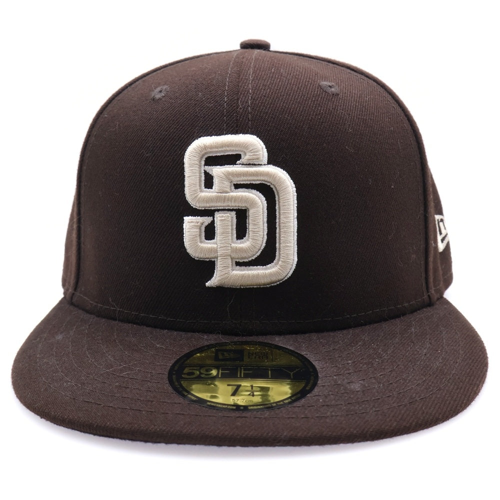 NEW ERA(ニューエラ) 59FIFTY サンディエゴパドレス ベースボールキャップ ブラウン