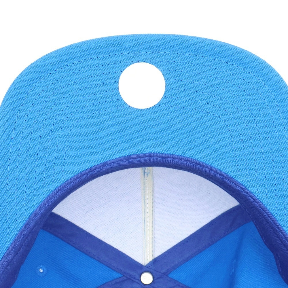 STUSSY(ステューシー) フロント刺繍ロゴ スナップバックキャップ ブルー