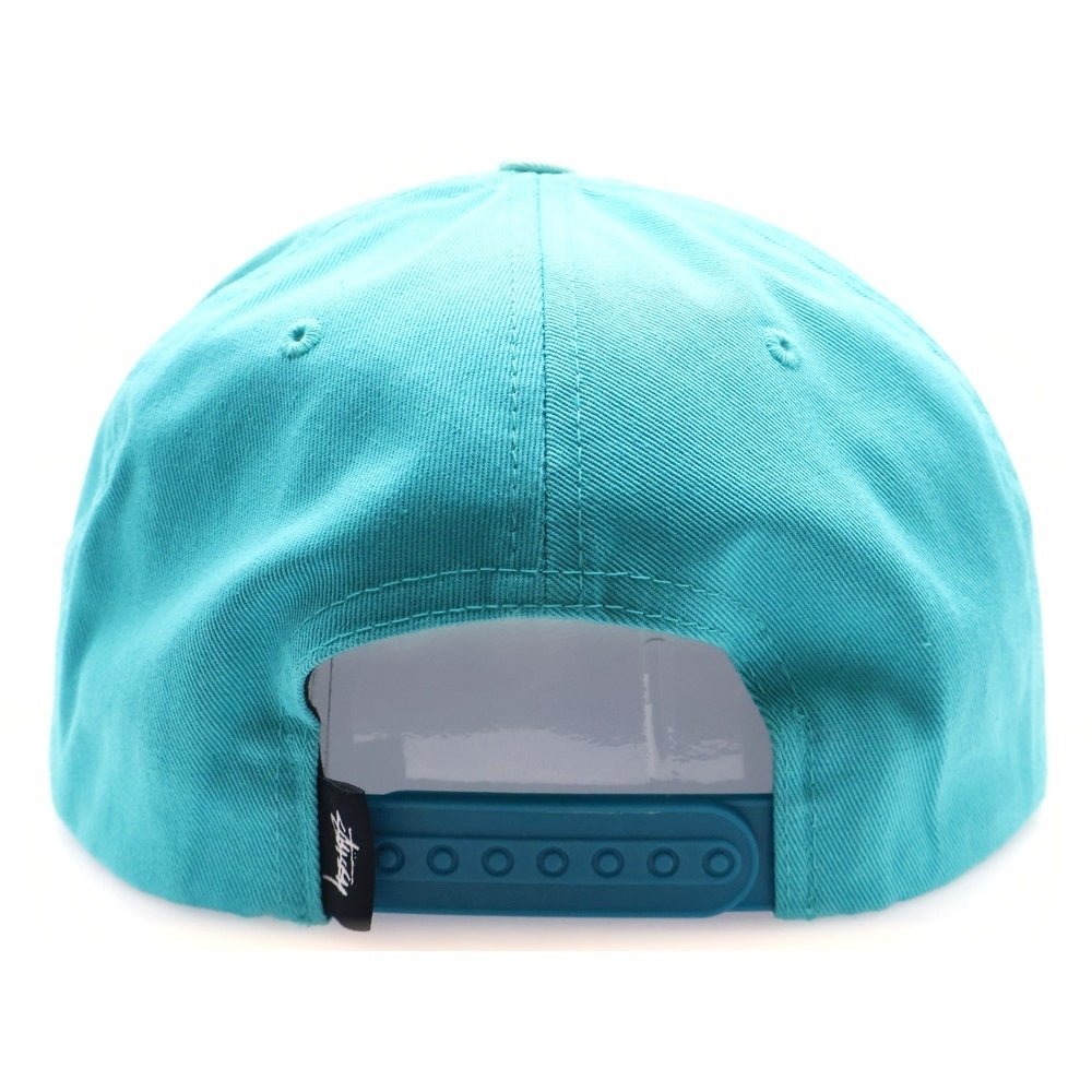 STUSSY(ステューシー) フロント刺繍ロゴ スナップバックキャップ ライトブルー