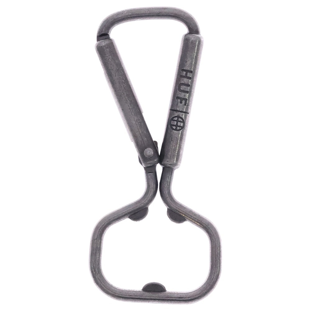 HUF(ハフ) ボトルオープナー型 カラビナ シルバー