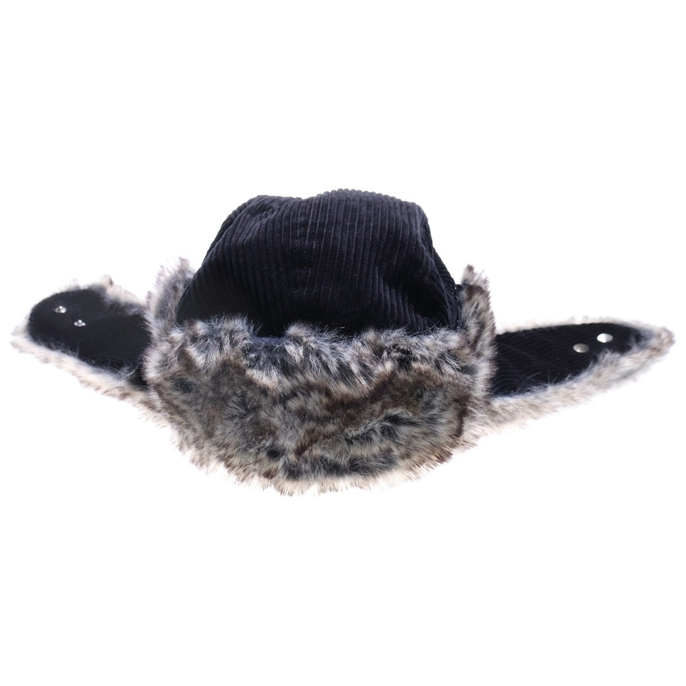 NEW ERA(ニューエラ) ×X-GIRL コーデュロイ フライトキャップ グレー/ブラック