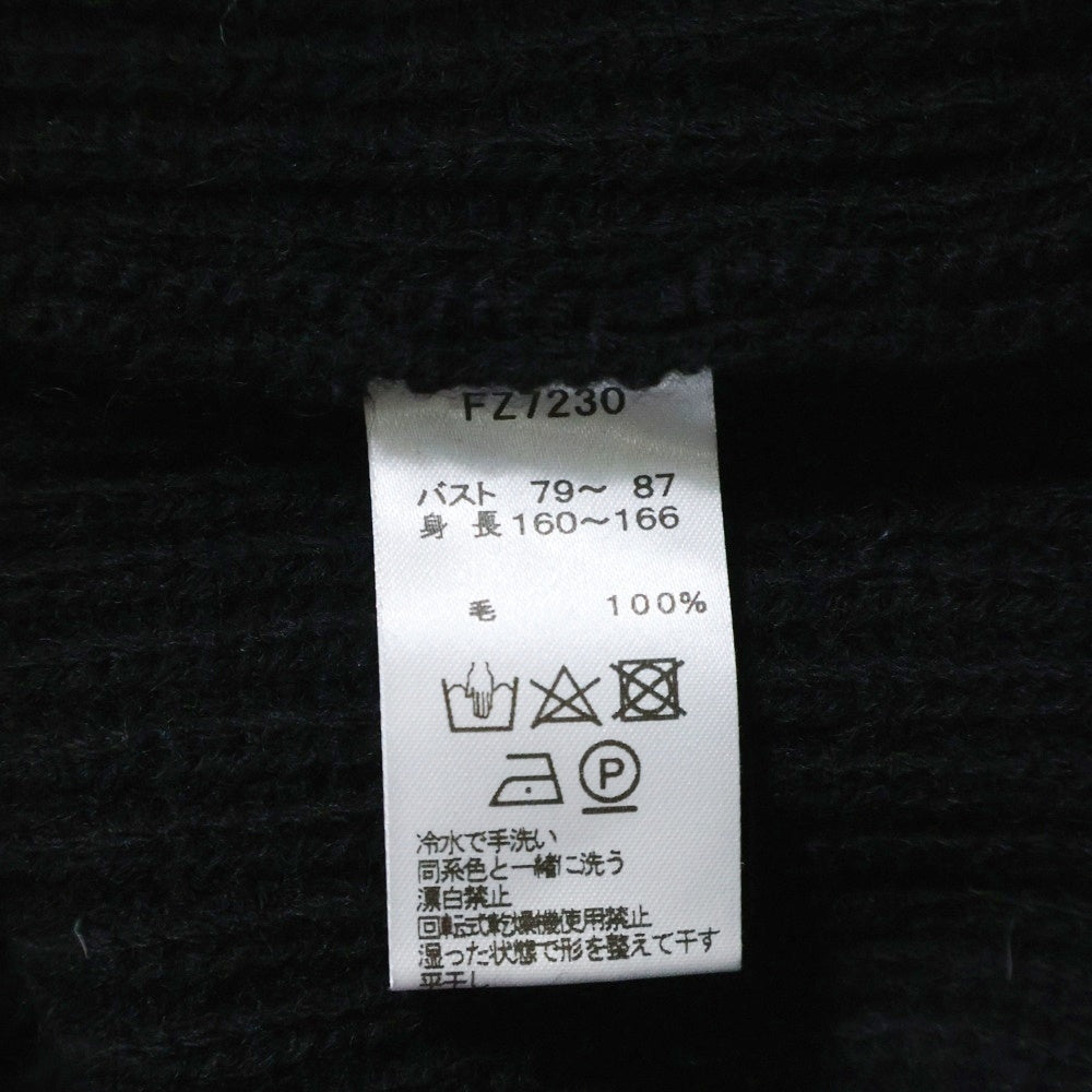 FRED PERRY(フレッドペリー) フロント刺繍ロゴ Vネックニットベスト レディース ブラック FZ7230