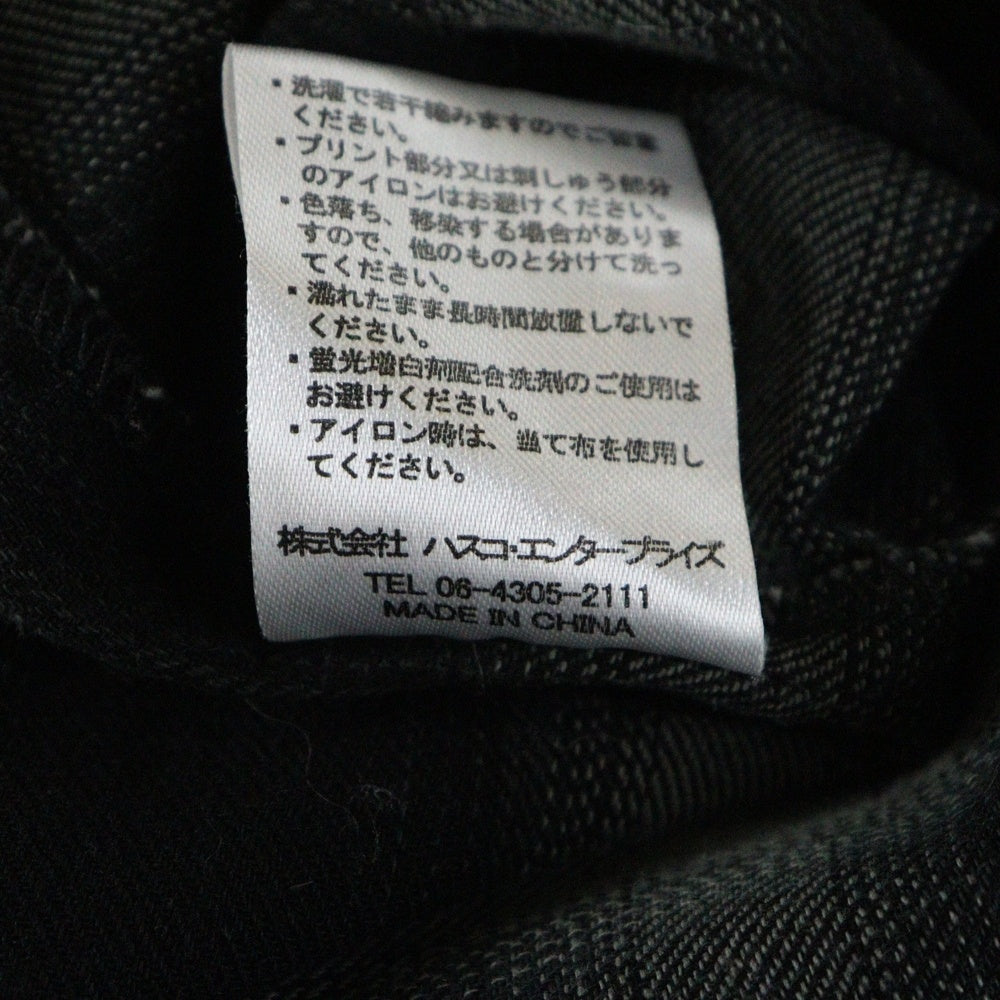 SANTA CRUZ(サンタクルーズ) オーバーサイズ ワンポイント刺繍ロゴ 長袖チェックシャツ ブラック 502231202