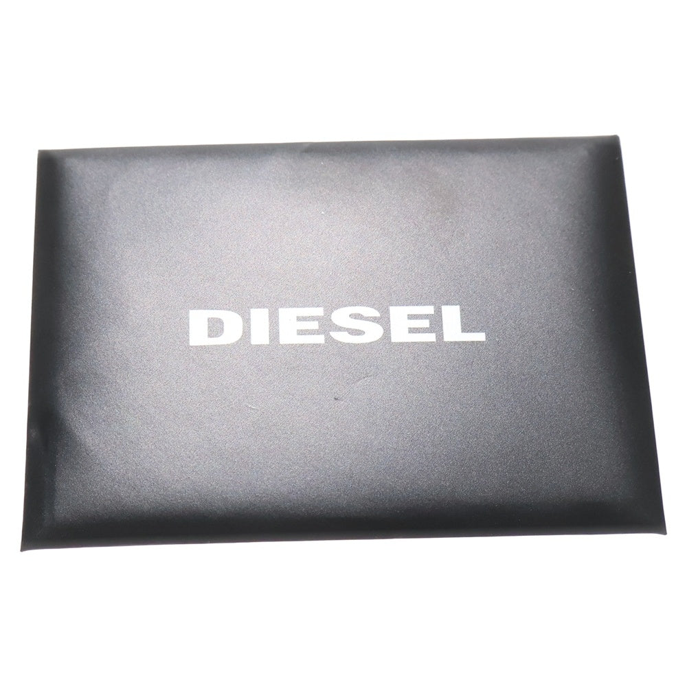 DIESEL(ディーゼル) ベロア切り替え フラップショルダーバッグ ブラック