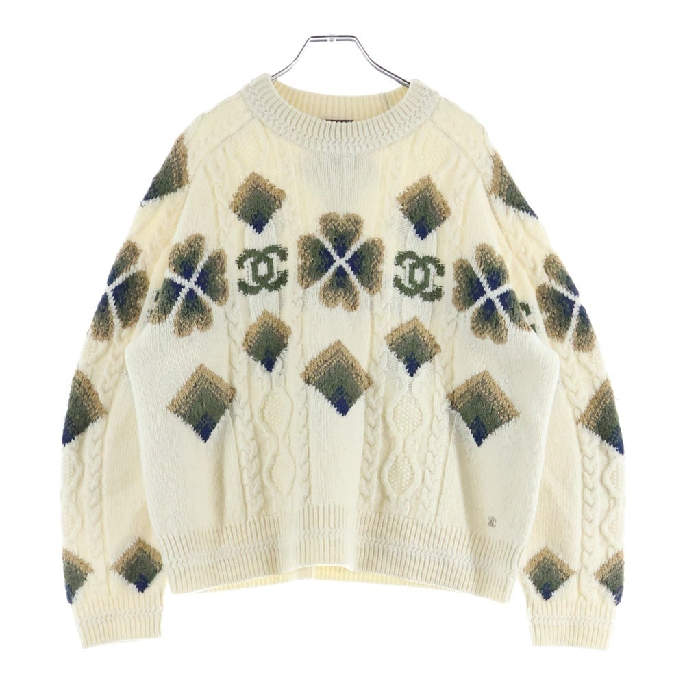 CHANEL(シャネル) ココネージュコレクション 総柄長袖ケーブルニット 